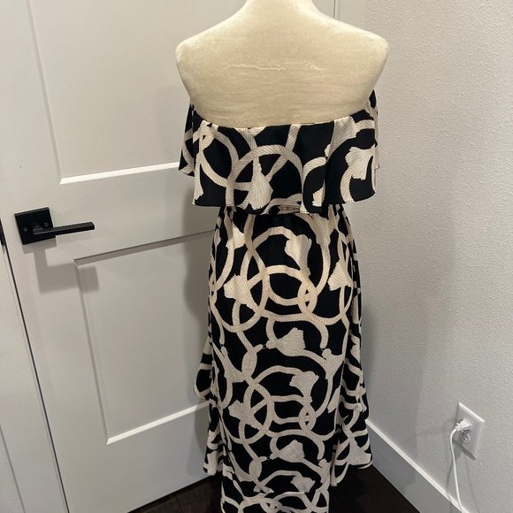 Margret Josephs | Macbeth Collection | Nautical Hi-Low Dress | Sleeveless - Picture 9 of 11